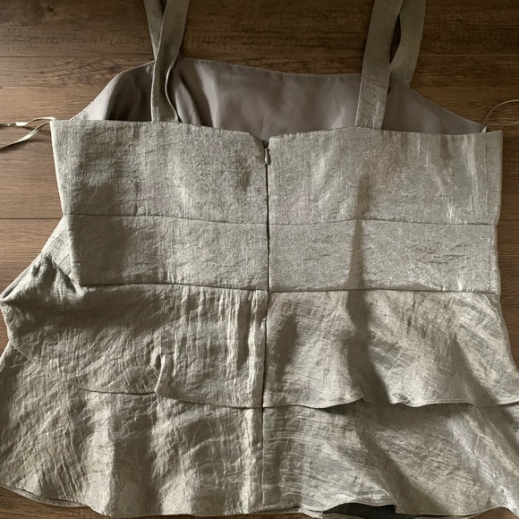 Silver Two Piece Special Occasion Top - Picture 5 of 8